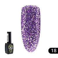 Гель лак Gold Global Fashion №18, 8мл