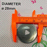 Запасне лезо для роликового (розкрійного) ножа, 28 мм, фото 4