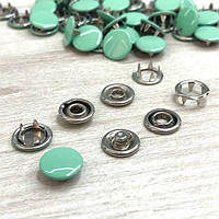 Кнопка Baby 9,5м з закритою шляпкою Бірюза 50шт. (212223)