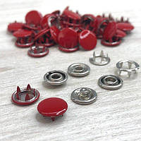 Кнопка Baby 9,5м з закритою шляпкою Червона 50шт. (212223)