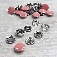 Кнопка Baby 9,5м з закритою шляпкою Пудра 50шт. (212223)