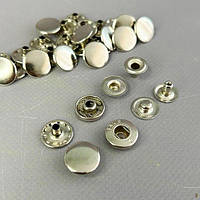 Кнопка Альфа - 15мм Нікель Tals (50шт) (00247)