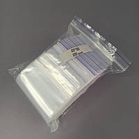 ЗІП пакети із замком ZIP-LOCK, розмір 60х80 мм, уп. 100шт