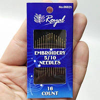 Голки 16шт 5/10 для ручного шиття  (06025)