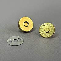 Кнопка магніт для сумок Ø 14 мм - золото