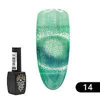 Гель лак Котяче око Platinum №14, 8мл