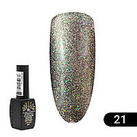 Гель лак Котяче око Platinum №21, 8мл