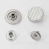 Кнопка Таблетка - 17мм Нікель 720шт. Нержавійка (108917)