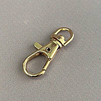 Карабін #152 для сумки 10 мм, золото - 3,7 см