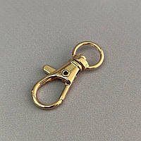 Карабін для сумки 10 мм, золото - 3,7 см
