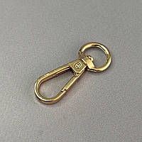 Карабін для сумки 10 мм, золото - 4 см