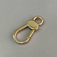 Карабін для сумки 10 мм, золото - 4,5 см