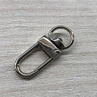 Карабін для сумки 10 мм, нікель - 3,2 см