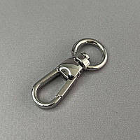 Карабін для сумки 10 мм, нікель - 4 см