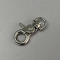 Карабін для сумки 10 мм, нікель - 4 см