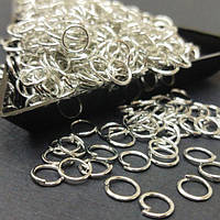 Кільце сполучне, одинарне 6 мм, колір Сталь - 10г/уп