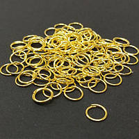 Кільце сполучне, одинарне 8 мм, колір Лимонне золото - 10г/уп