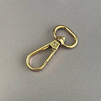 Карабін для сумки 16 мм, золото - 4,5 см
