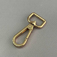 Карабін для сумки 16 мм, золото - 5 см