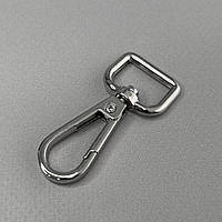 Карабін для сумки 17 мм, нікель - 5 см