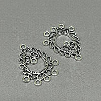 Конектор металевий "Схід ажур" 22х28 мм, Сталь