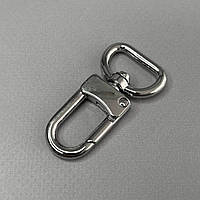 Карабін для сумки 20 мм, нікель - 5 см