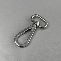 Карабін для сумки 20 мм, нікель - 5,5 см
