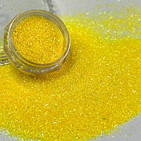 Глітер 1 кг, дрібні декоративні блискітки - жовтий