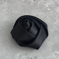 Декоративна троянда атласна 3,5 см - чорний