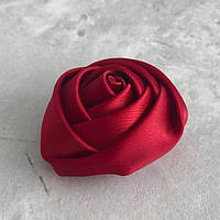 Декоративна троянда атласна 4 см - бордо