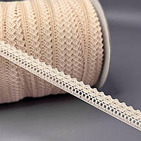 Мереживо гіпюрове вузьке 12 мм - бежевий