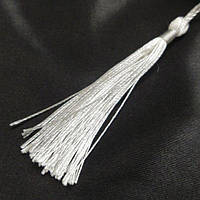 Декоративні китиці для рукоділля 13 см - білі