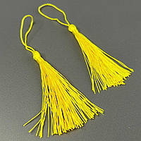 Декоративні китиці для рукоділля 13 см - жовтий