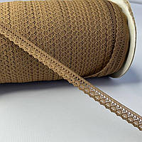 Мереживо гіпюрове вузьке 12 мм - капучино