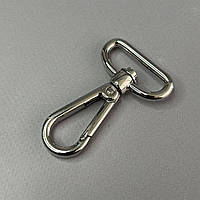 Карабін для сумки 30 мм, нікель - 6 см