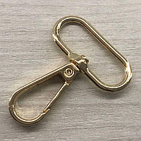 Карабін для сумки 32 мм, золото - 4,5 см