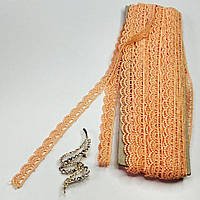 Мереживо макраме 1.2 см (20 м) Колір-персик (51-y12459-3)