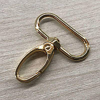 Карабін для сумки 32 мм, золото - 4,5 см