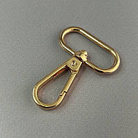 Карабін для сумки 32 мм, золото - 5 см