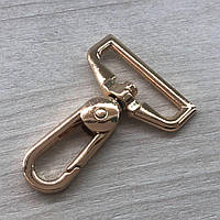 Карабін для сумки 32 мм, золото - 5,5 см