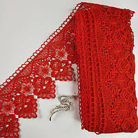 Мереживо макраме  11 см (13 м) Колір-червоний (37-D22225A-4)