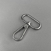 Карабін для сумки 32 мм, нікель - 5 см