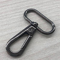 Карабін для сумки 32 мм, темний нікель - 5 см