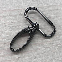 Карабін для сумки 32 мм, темний нікель - 5 см