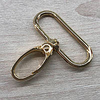 Карабін для сумки 38 мм, золото - 4,5 см