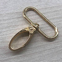 Карабін для сумки 38 мм, золото - 5 см