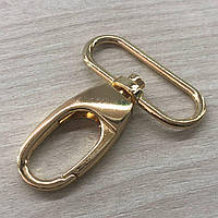 Карабін для сумки 38 мм, золото - 5,5 см