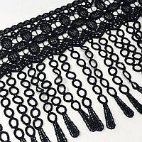 Мереживо макраме  17 см (13м) Колір - чорний (0575-6032)