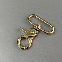Карабін для сумки 38 мм, золото - 5,5 см