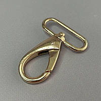 Карабін для сумки 38 мм, золото - 5,5 см